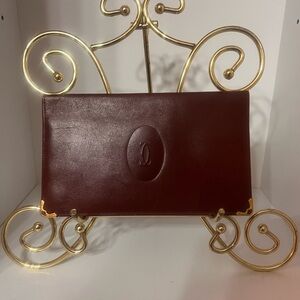 Cartier Burgundy Leather Wallet